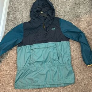 Multi color rain jacket